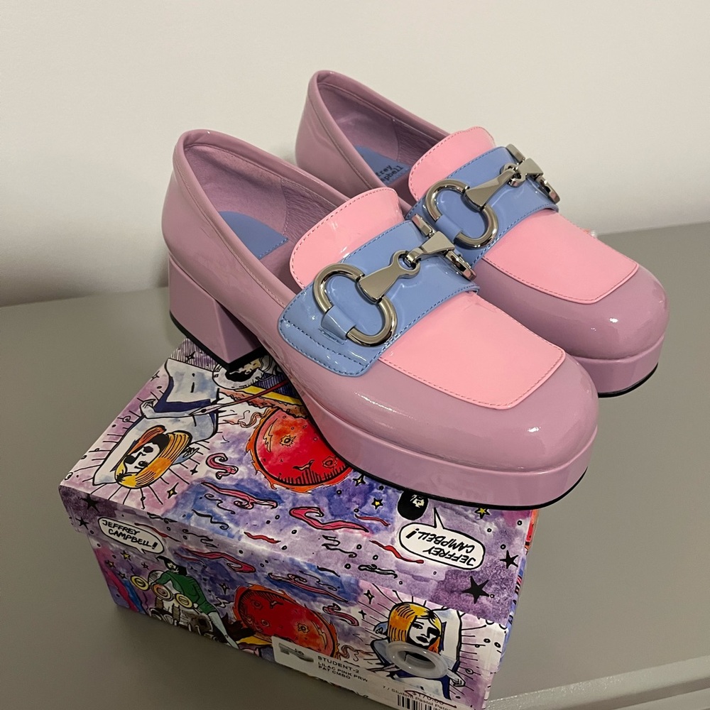 Jeffrey Campbell pastel loafers